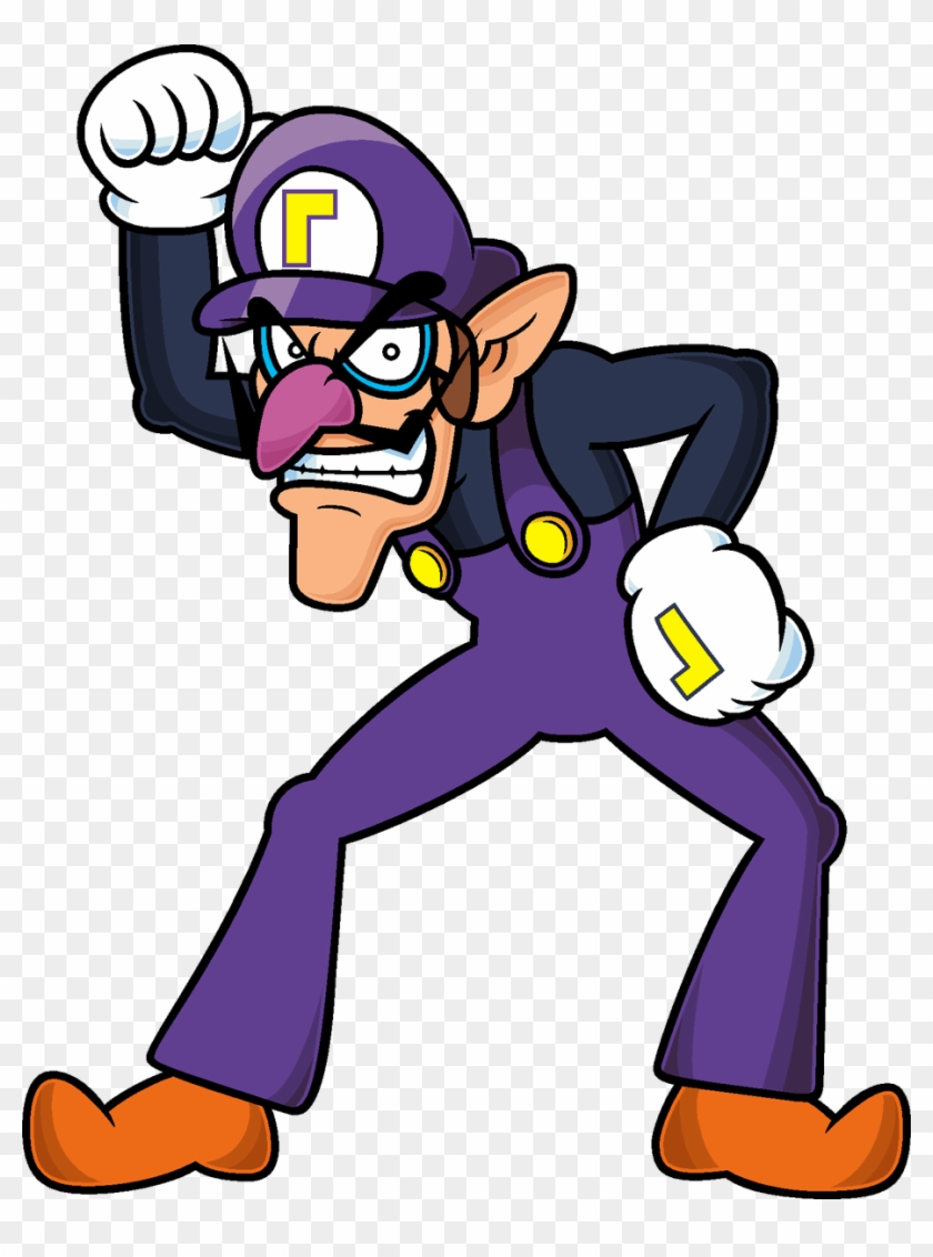 I Was Thinking About Mario's Red Overalls/luigi's Green - Waluigi Png #1609683