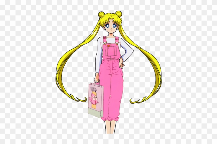 Some Food On Rei Or Something, Let's Be Real) - Sailor Moon Pink Overalls #1609694