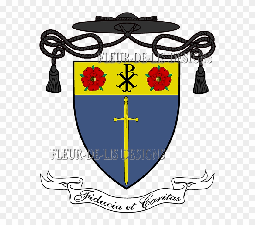 Ecclesiastical And Religious Coats Of Arms And Crests - Black Hat Priest Coat Of Arms Hd Png #1609840