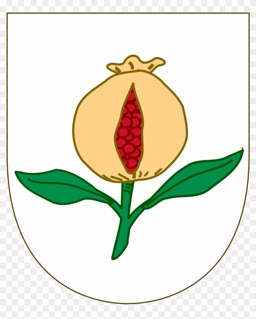 Arms Of Granada- Coat Of Arms Of Spain Template - Granada Pomegranate #1609852