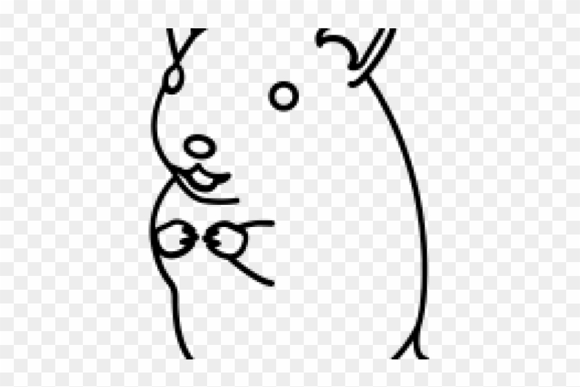 Drawn Hamster Outline - Hamster Outline Png #1609920