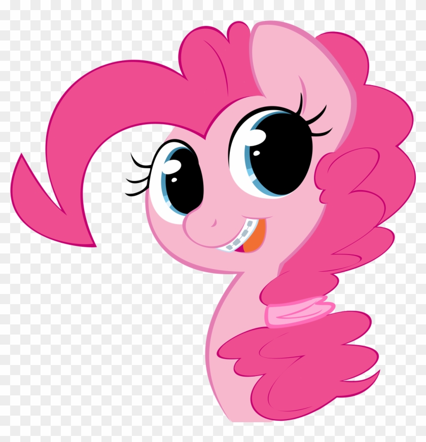 Pinkie Pie Pink Flower Nose Vertebrate Cartoon Clip - Cartoon #1610258