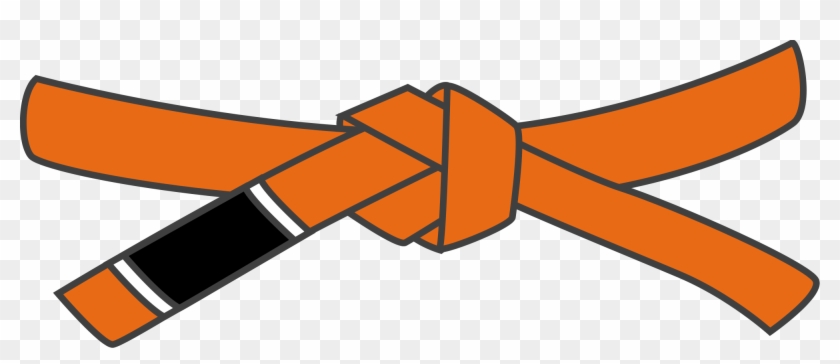 Bjj Orange Belt - Karate Orange Belt Clipart #1610338