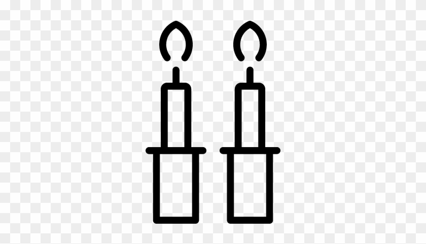 Jewish Candles Vector - Jewish Candles Vector #1610508