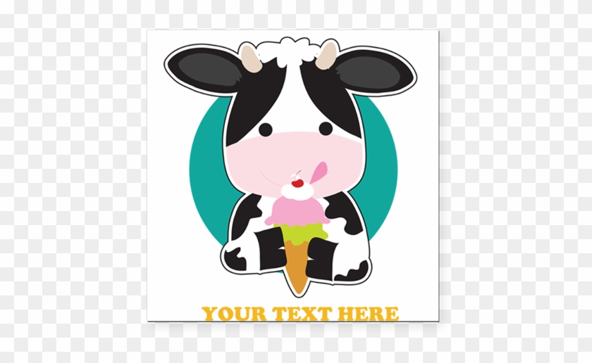 Cow Clipart Ice Cream - Dairy Cow #1610519