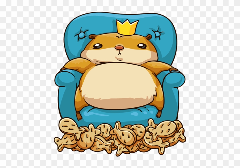 Fluffy The Hamster King Imessage Stickers Messages - Hamster King #1610569