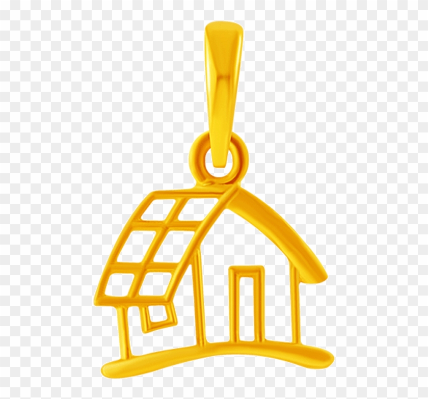14kt Home Yellow Gold Pendant - Locket #1610649