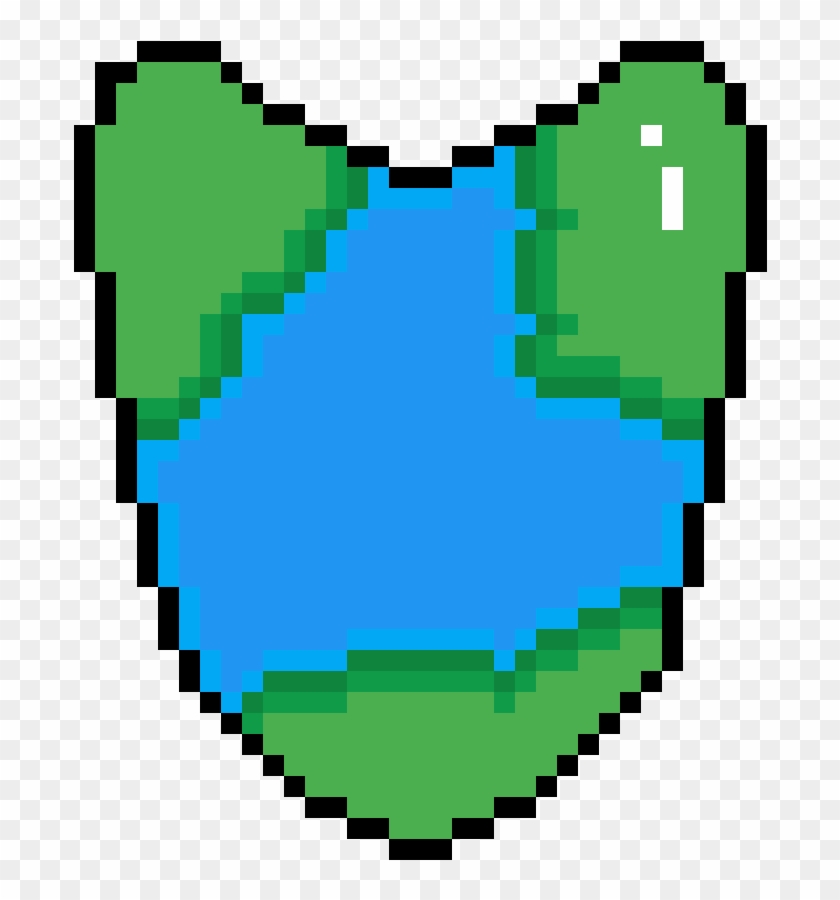 Earth Locket - Grid Pickle Rick Pixel Art #1610661