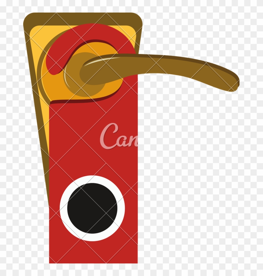 Door Handle With Tag - Canva #1610686