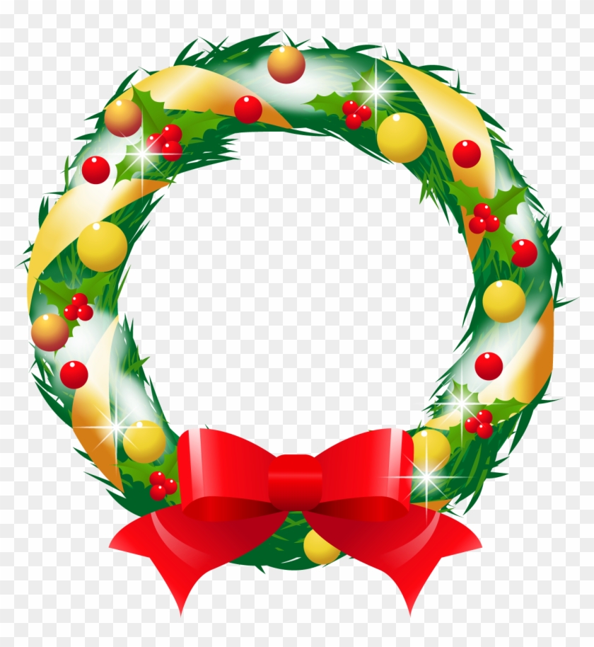 Christmas Wreath Images Clip Art - Christmas Png #1610746