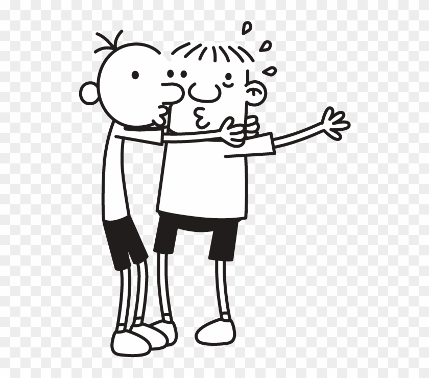 Better Greg And Rowley Kiszing Clipart - Greg Heffley And Rowley Jefferson #1610758