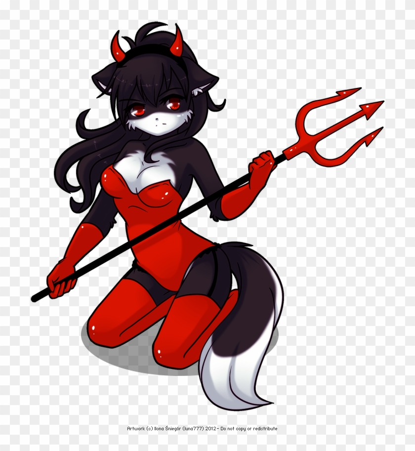 Red Devil Girl Drawings - Devil #1610768