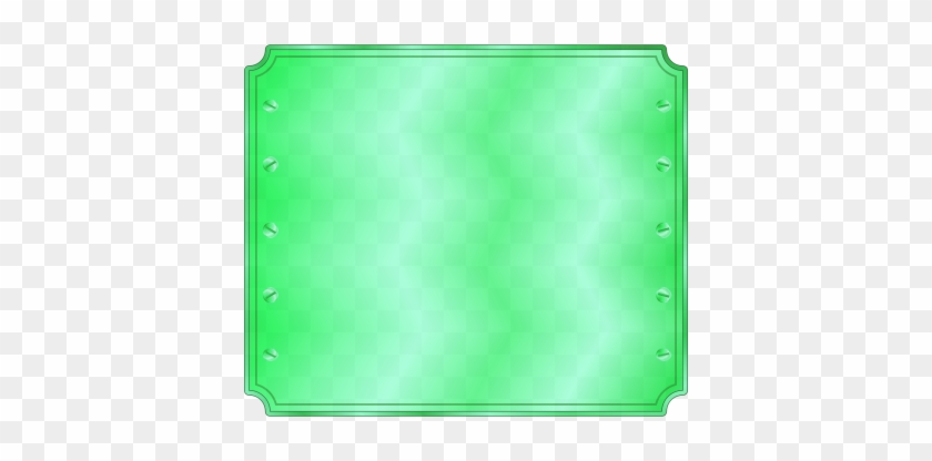 Square Metal Panel Tile Green Clipart - Colorfulness #1610820