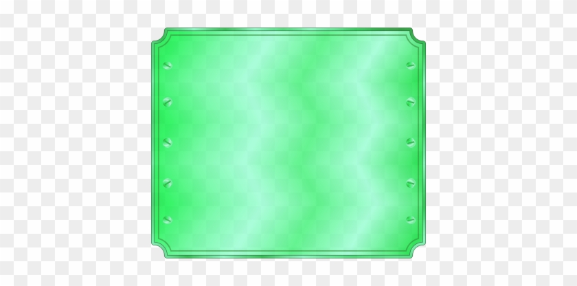 Square Metal Panel Tile Green Clipart - Colorfulness #1610820