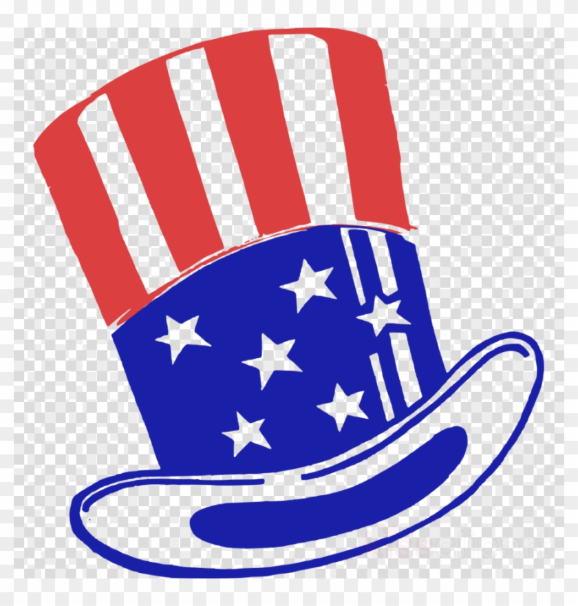 Clip Art Uncle Sam Hat Clipart Uncle Sam United States - American Top Hat Png #1610891