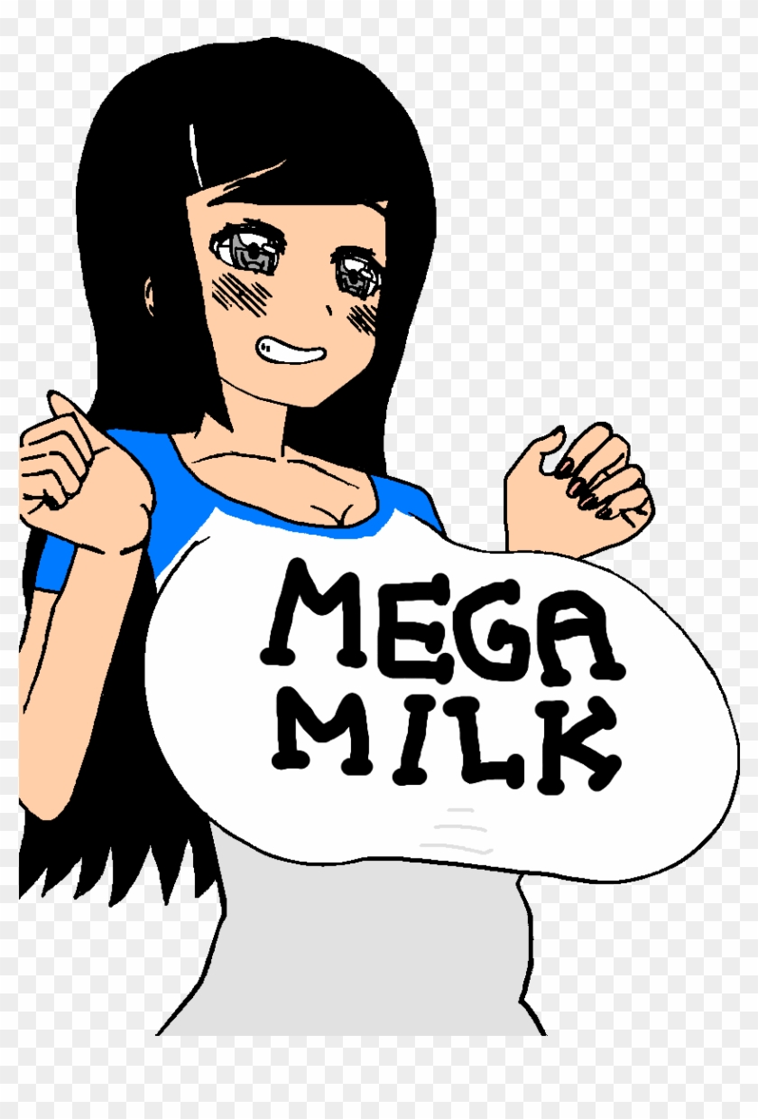 Mega Milk Milk Facial Expression Woman Man Cartoon - Mega Milk Chan #1610972