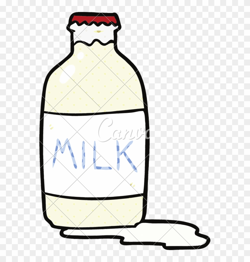 Cartoon Milk Bottle - Cartoon Pint Fresh Milk #1610993