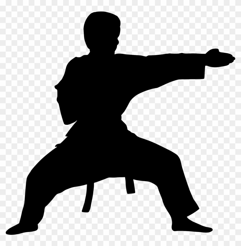 Karate Fighter Silhouette - Karate Silhouette Png #1611121