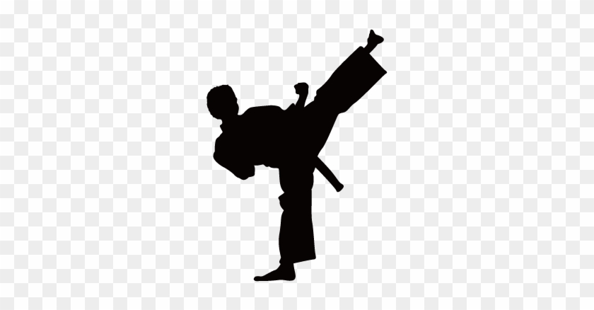 Karate Siluete Png - Martial Arts Girl Silhouette #1611131
