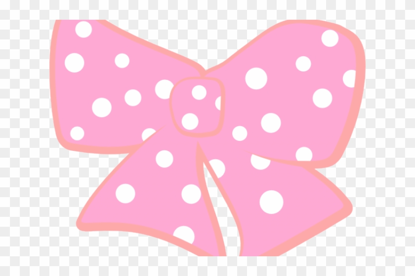 Bow Clipart Polka Dot - Pink Polka Dots Ribbon #1611182