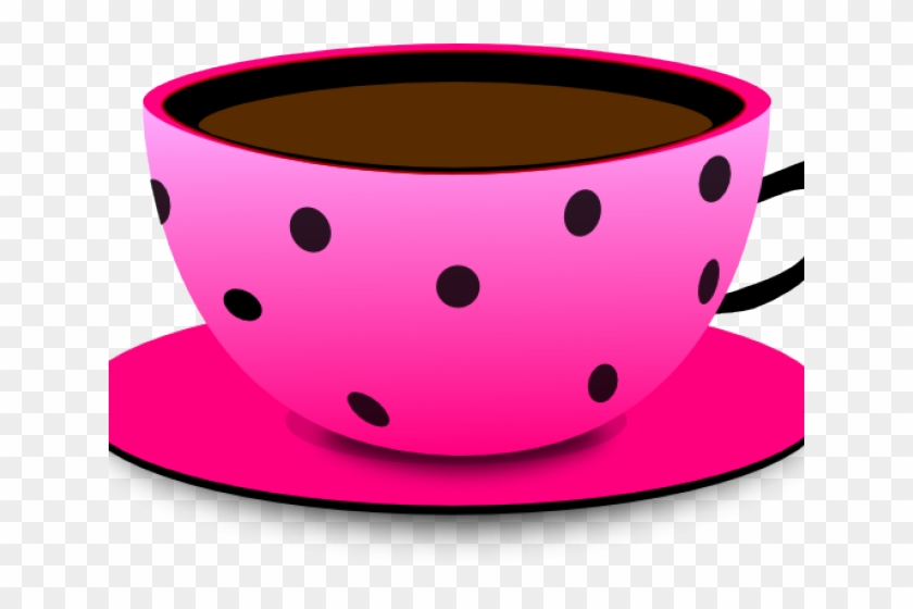 Teacup Clipart Polka Dot - Clip Art #1611191