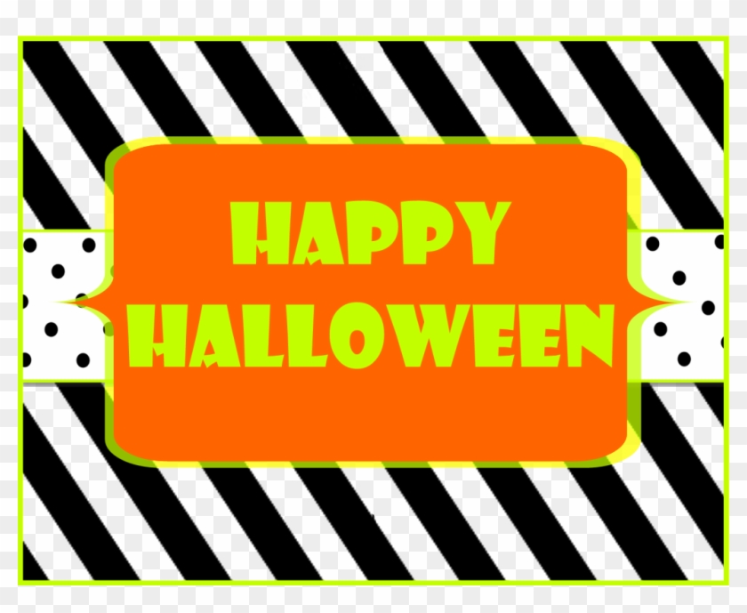 Free Printable Happy Halloween Sign #1611367