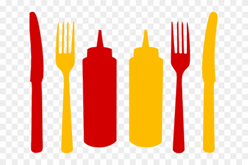 Cutlery Clipart Clip Art - Ketchup #1611370