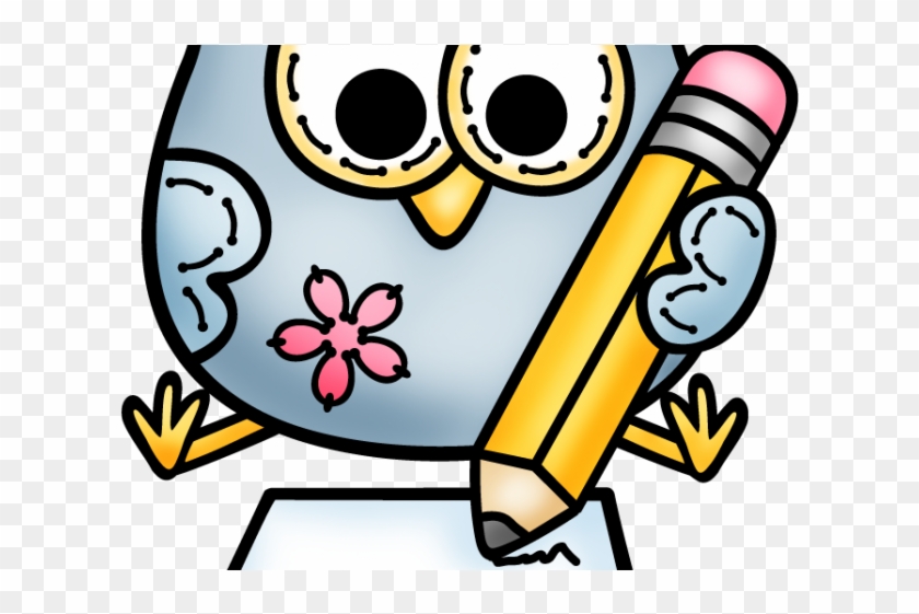 Owl Clipart Writing - Hibou École Clipart #1611410
