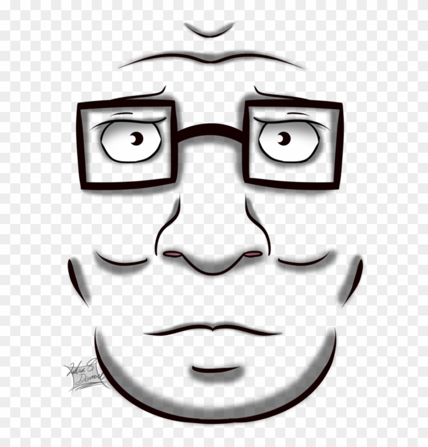 Drawing Hills Anime - Black And White Hank Hill #1611413