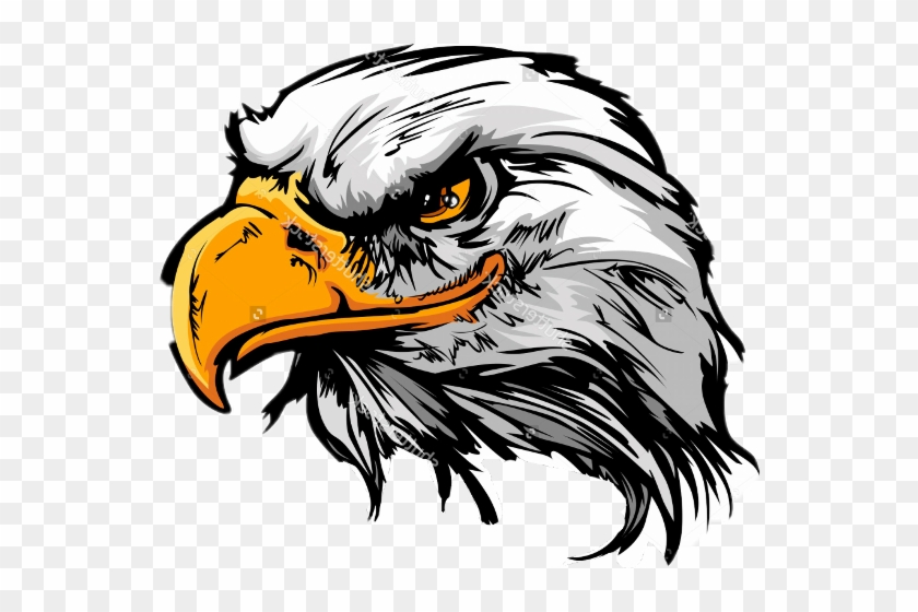 Black And White Clipart Of Eagle Heads #1611545