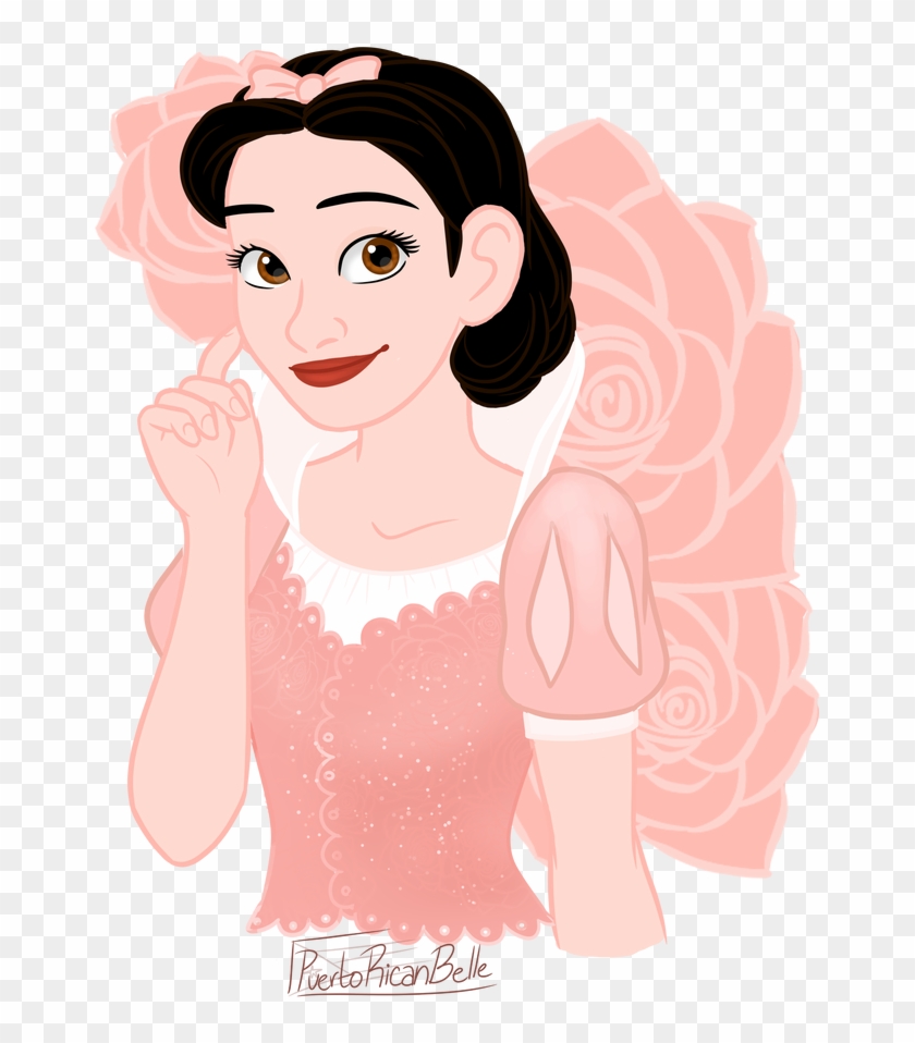 Rose Gold Snow White By Puertoricanbelle - Illustration #1611560