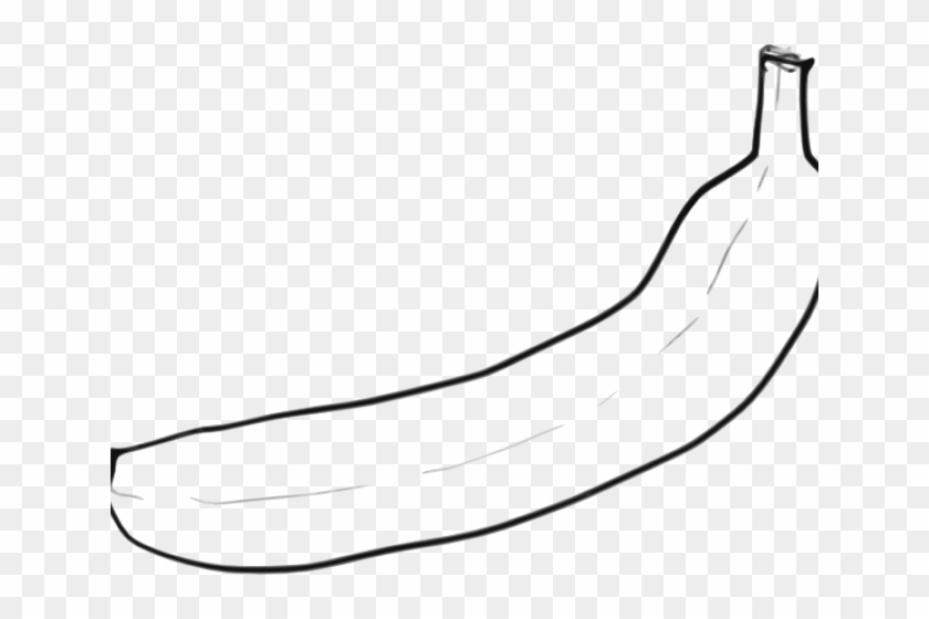 Banana Clipart Saging - Line Art #1611566
