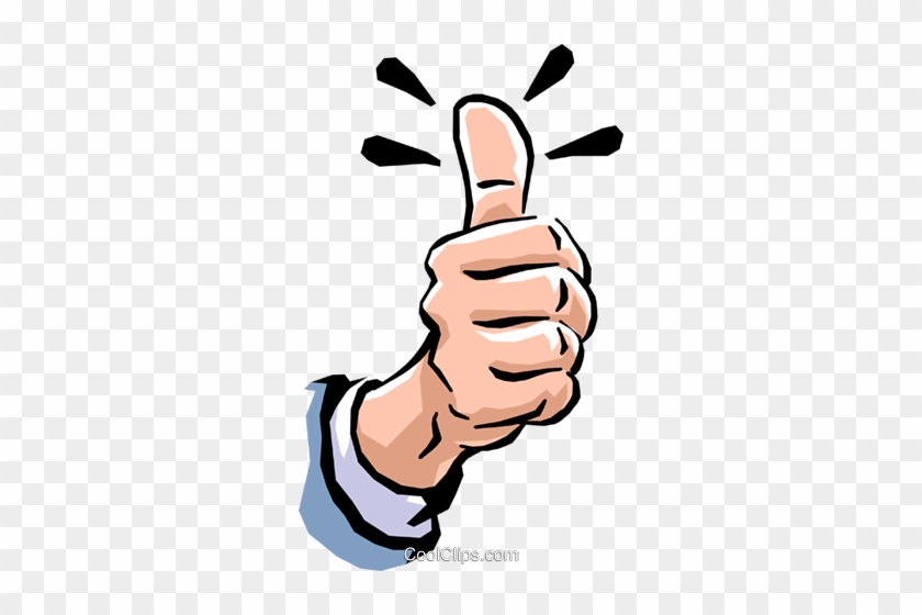 Thumbs Up Royalty Free Vector Clip Art Illustration - Thumbs Up Anime Hand #1611747
