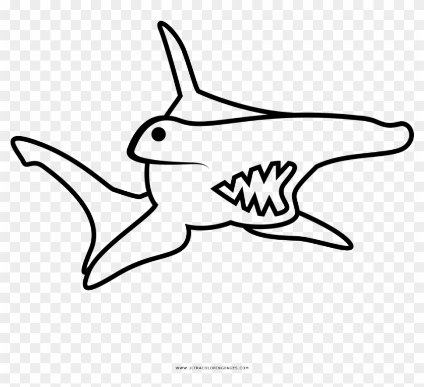 Hammerhead Shark Coloring Page Pages Excellent Full - Tiburon Martillo Para Dibujar #1611770