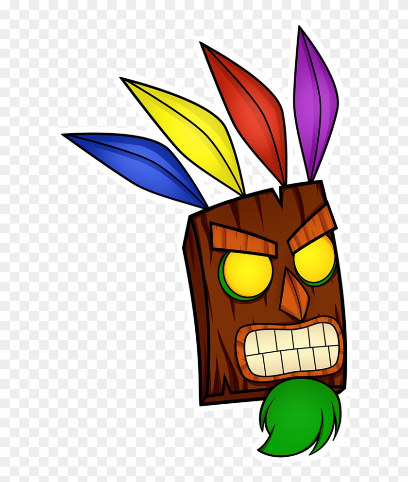 Adesivo Aku Bandicoot De Marina Niess Colab - Desenhos Crash Bandicoot #1611813