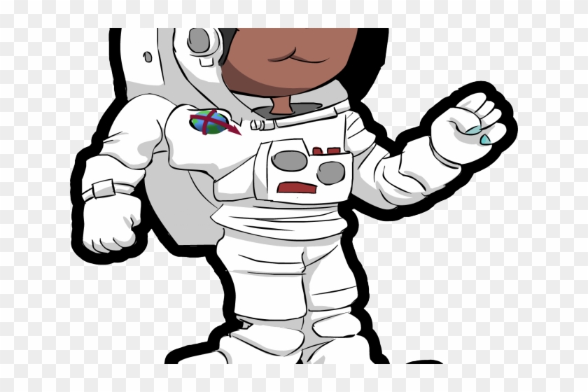Astronaut Clipart Little Girl - Cartoon Astronaut Transparent Png #1611839