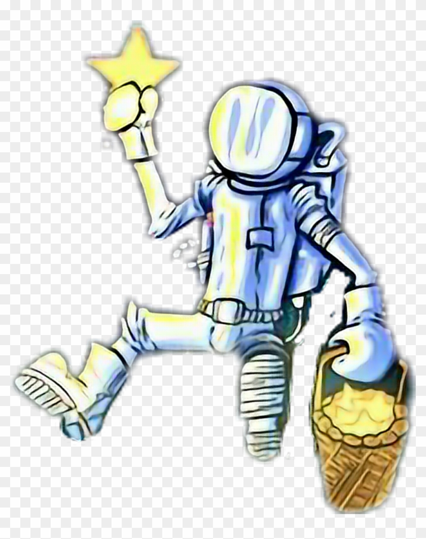 Tumblr Planet Stars Astronaut Astronauta Girls Planets - Cartoon #1611865