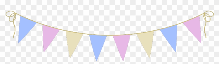 Bunting Aesthetic Colorful Freetoedit - Pennant Banner Transparent Background #1611876