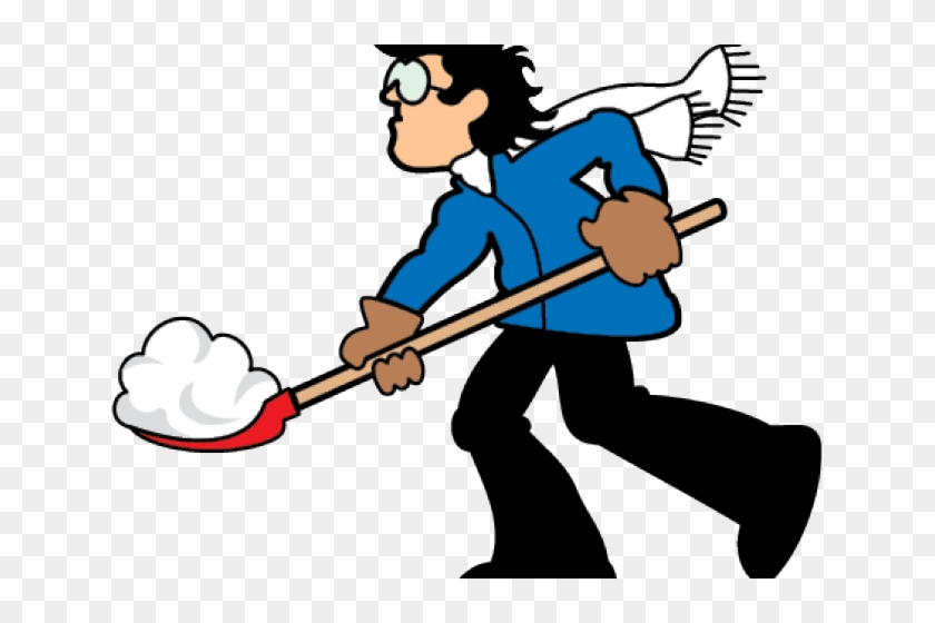 man shoveling snow clip art