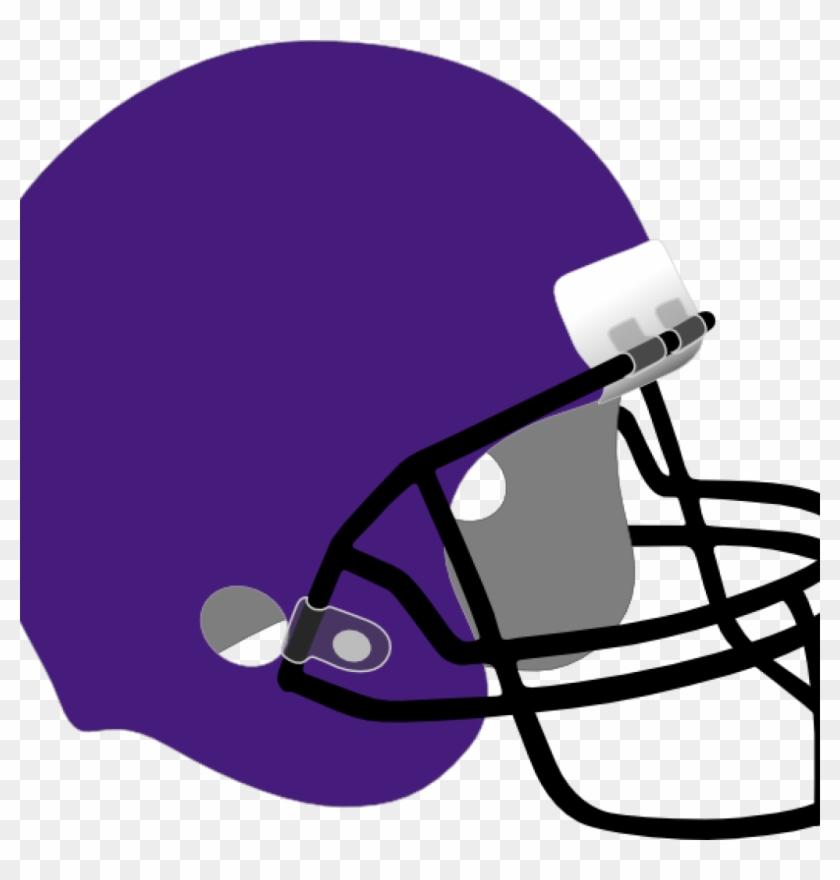 Football Helmet Clipart Purple Football Helmet Clip - Dark Blue Football Helmet #1611968