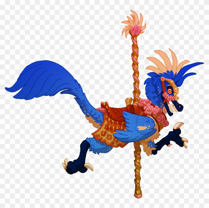 Carousel Raptor By Fablepaint - Cartoon #1612037