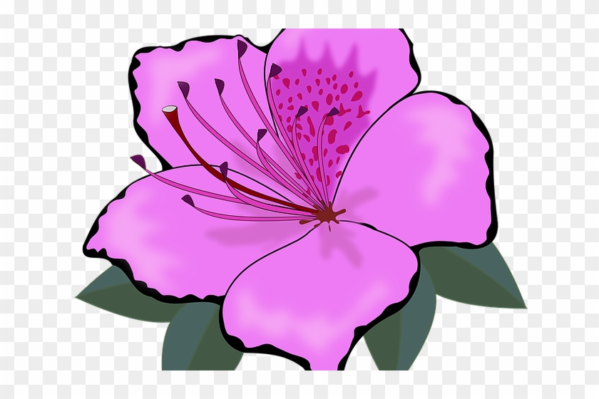 Purple Flower Clipart Big Flower - Cross Stitch Clipart Flowers #1612425