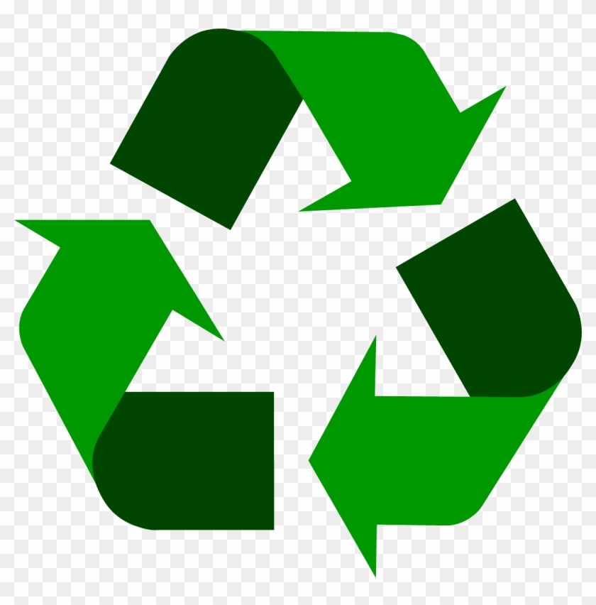Dark Green Universal Recycling Symbol - Transparent Background Recyclable Logo #1612486