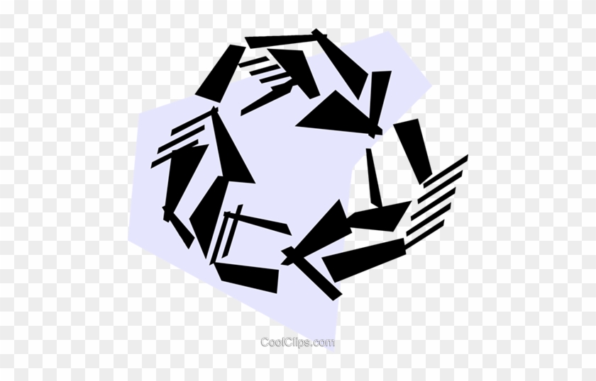 Recycling Symbols Royalty Free Vector Clip Art Illustration - Graphic Design #1612531