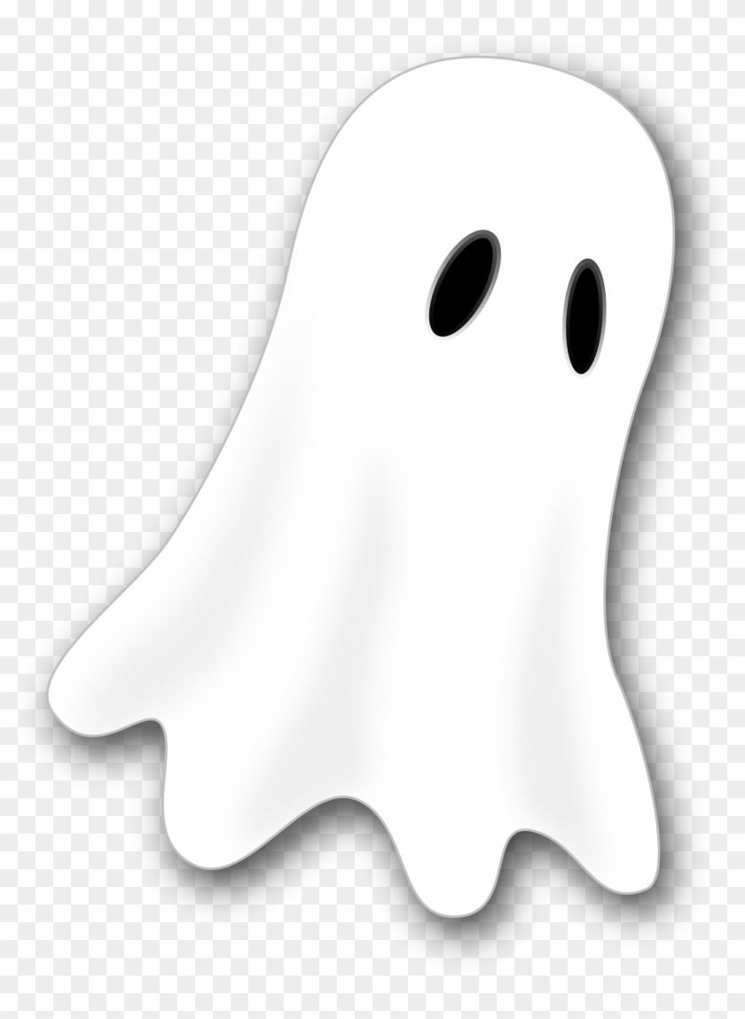 Clipart Ghost With Regard To Ghost Clipart - Cartoon Ghost Black Background #1612589