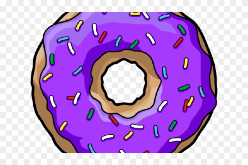 Doughnut Clipart Purple - Purple Donut Clipart #1612601