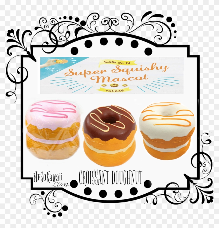 Cafe De N Croissant Doughnut Squishy - Squishy Mini Bun Kibru #1612622