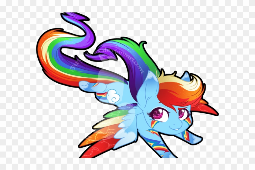 Wings Clipart Chibi - Rainbow Dash Fanart Rainbow Power #1612654