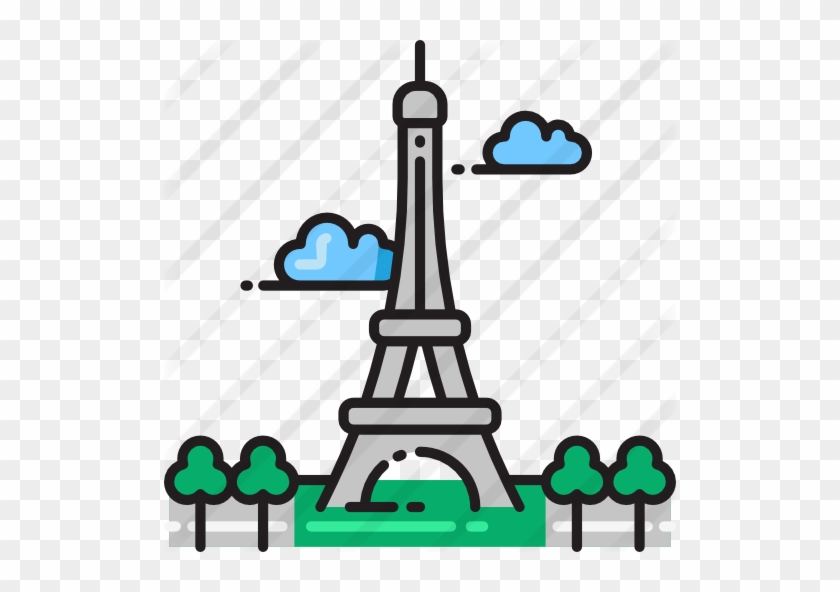 Eiffel Tower Free Icon - Tokyo Tower Cartoon - Free Transparent PNG Clipart  Images Download