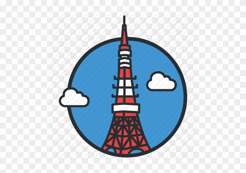 Tokyo Tower Icon Clipart Tokyo Tower Eiffel Tower Clip - Tokyo Tower Icon #1612735
